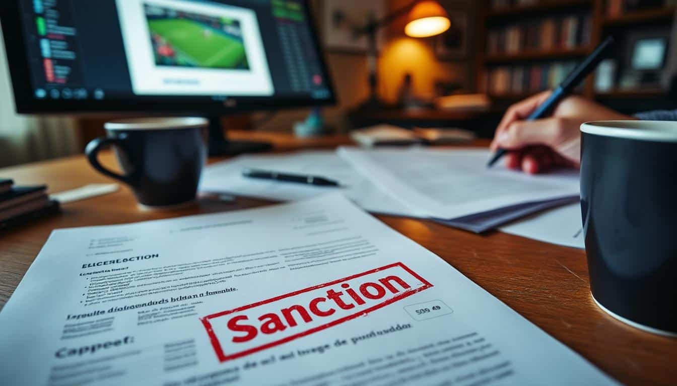 Les sanctions réglementaires liées à la publication légale dans les paris sportifs